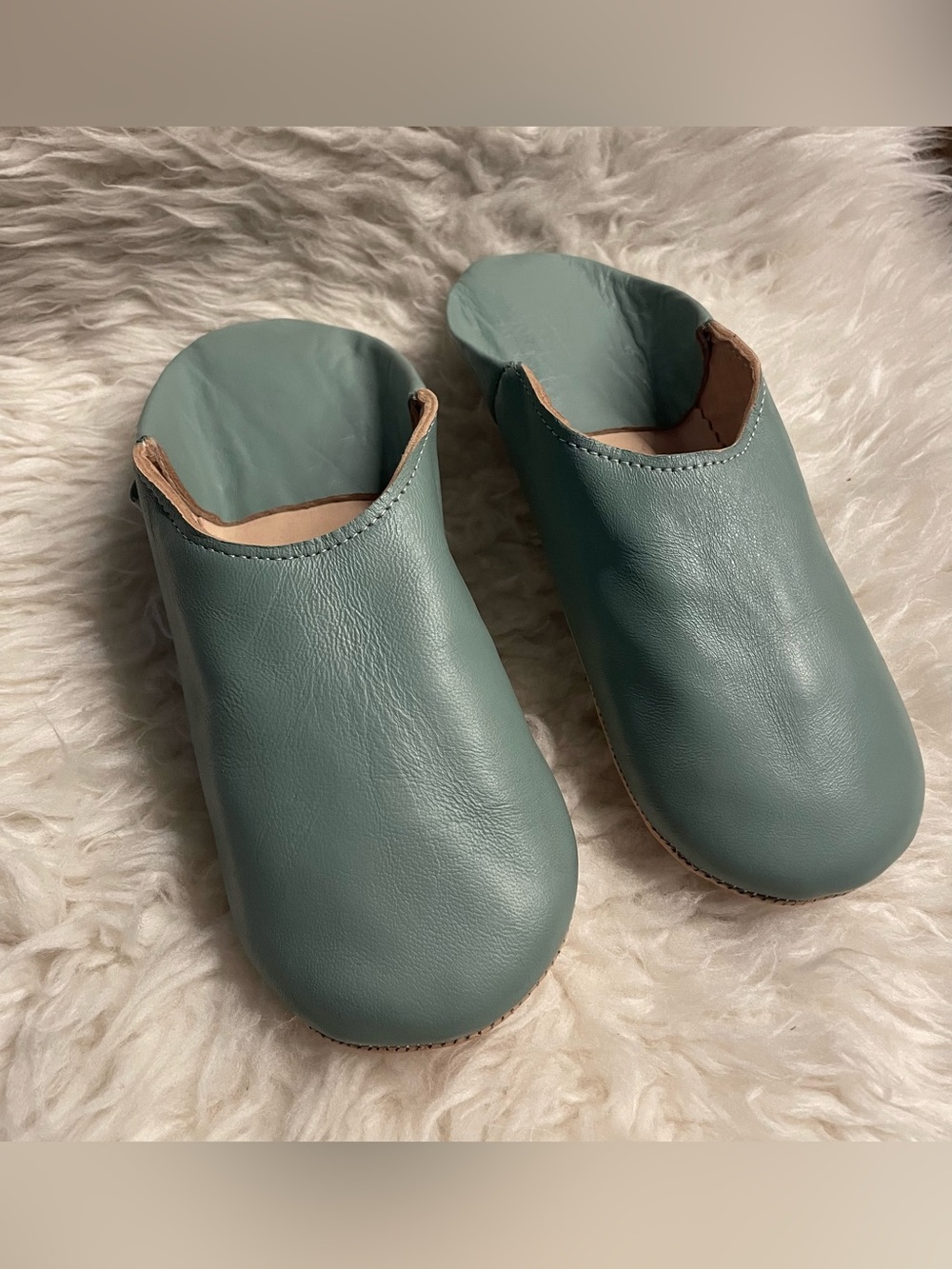 Dear Morocco Babouche Slippers Blue M (8)